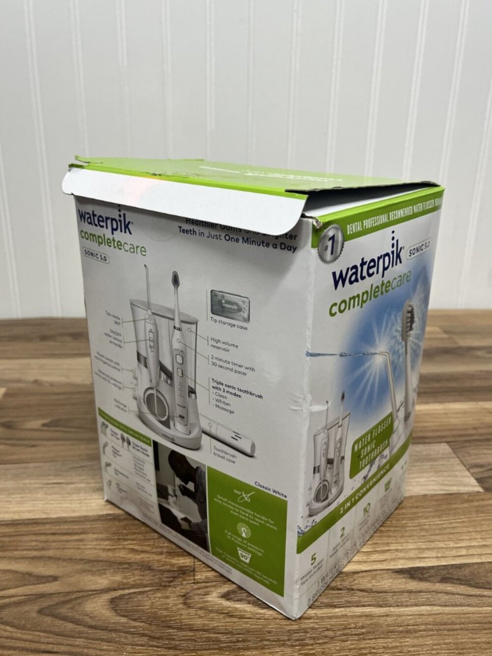 Waterpik Completecare Sonic 5.0 Water Flosser & Electric Toothbrush White Open B - Picture 4 of 16
